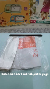 Balon Bendera 17 Agustus Motif Tangkai full body  / Balon 17 Agustus / Balon Dirgahayu RI / Balon Dekorasi Merah Putih / Balon Merah Putih / Balon Kemerdekaan RI