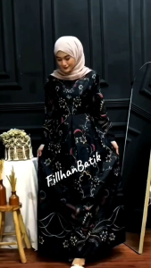 Gamis Batik Sultan Busui Jumbo Ld100 Ld110 Ld120 Ld130 Gamis Busui Jumbo Kekinian