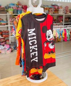 ชุดเด็ก (รหัสG06) ผ้าไมโคร เสื้อ+กางเกงขาสั้น ไซส์S 1-3ปี/8-11กิโล ไซส์M 3-6/ปี12-16กิโล พร้อมส่งจากไทย