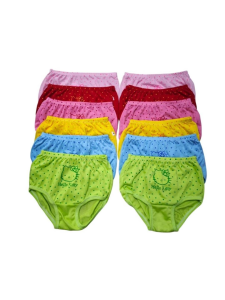 6pcs/12pcs Hello Kitty Panties Bundle for Baby & Toddler Girls 🎀 | Soft Cotton Blend Briefs Sizes M(0-12M) L(1-2Y) XL(3-4Y) A(5-6Y) | Cute Everyday Underwear
