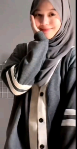 Sweater cardigan stripy outher wanita korean style