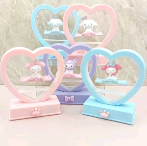 Hiasan Lampu Hati Karakter / Miniatur Lampu Cinnamoroll / Hiasan Lampu Kuromi / Pajangan My Melody