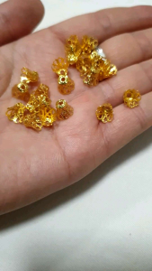 ฝาครอบลูกปัด มงกุฎ งอบ ฝาครอบ ครอบลูกปัด DIY ( 100 ชิ้น) ฐานรองลูกปัด