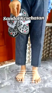 Sandal terapi kesehatan rematik/Refleksi/Akupuntur/Asam Urat/Alat Pijat Kaki