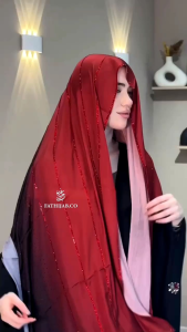 FATHIJAB.PASMINA DUBAI CERUTY GRADASI PAYET PERMATA