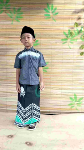 SARUNG CELANA BATIK ANAK TK PAUD WARNA HIJAU MERAH
