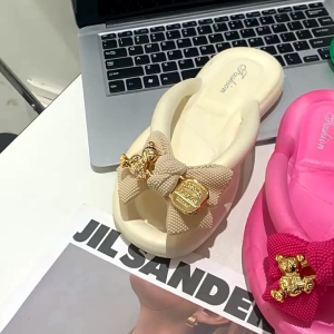 S1093 Sandal Jepit Model Bear Pita / Sandal Fashion Wanita / Sendal Jepit Beruang / Sandal Outdoor