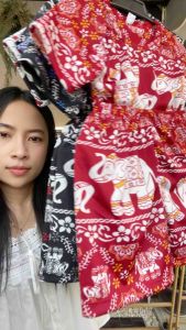 ชุดเด็ก แขนสั้น-ขาสั้น ชุดช้างเด็ก สีสดสีไม่ตก เนื้อผ้าบางเบายืดหยุ่นใส่สบาย ช้างใหญ่ สั้น