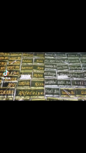 Selempang Wisuda Reques Bordir Nama Bahan Bludru Terbaru