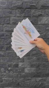 Postcard Design Malaysia Kuala Lumpur Famous Landmarks Watercolor concept (BUY 10 FREE 1)