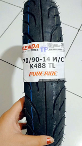 KENDA BAN LUAR TUBELESS 70/90-14 KODE K488 70 90 14 RING 14 BAN MOTOR TUBLES MURAH BAN DEPAN MOTOR MIO