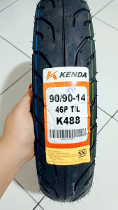 KENDA BAN LUAR TUBELESS 90/90-14 KODE K488 90 90 14 RING 14 BAN MOTOR TUBLES MURAH BAN BELAKANG MOTOR BEAT VARIO