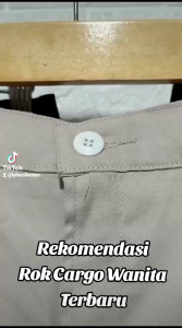 CARGO SKIRT WANITA | ROK CARGO WANITA TWILL PREMIUM KEKINIAN