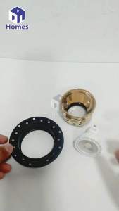 Frameless Recessed Anti-Glare Spotlight Anti Glare Downlight Eyeball Black Chrome / Rose Gold / Silver / White Reflector