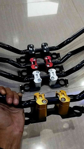 BREKET STANG RZR RESSER CNC HONDA SONIC 150 & SUZUKI satriadi 150. BREKET HONDA SONIC 150 & SUZUKI SATRIA 150
