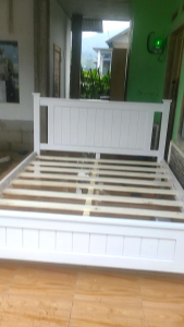 Tempat tidur kayu minimalis kuat dan kokoh/Dipan kayu/Tempat tidur/Alas kasur