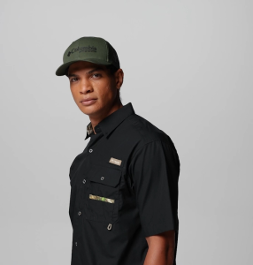 Nón bít đuôi lưới PFG Deer Logo Mesh Ballmũ lưỡi trai lưới liền sau thể thao thời trang Columbia xanh camo {Full tem}