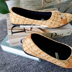 Harmi Style Flat Shoes Wanita Dewasa Batik Kanvas Premium Ringan Empuk 01 A