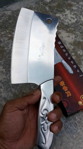 pisau stenlies tajam anti karat pisau dapur cincang daging pisau baja import tajam