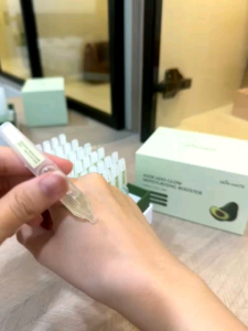 SKIN MATE Avocado Glow Moisturizing Booster Avocado Hydrating Radiance Serum 30 Sticks Skinmate Serum avocado serum