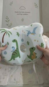 Dreama Pillow Dinosaur Baby Scientific Zoning Head & Neck Support Pillow with 0.5 cm Concave Center