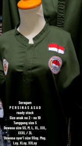 TERLARIS!!!baju seragam silat PERSINAS ASAD warna hijau gelap no mblawus tidak kaku