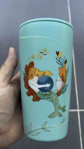 Starbucks Stainless Steel Turquoise Siren & The Earth Tumbler 16oz. ทัมเบลอร์สตาร์บัคส์สแตนเลสสตีล ขนาด 16ออนซ์