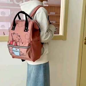 Tas Ransel Sekolah Anak Perempuan SD SMP SMA Hunny Pooh Terbaru Lucu