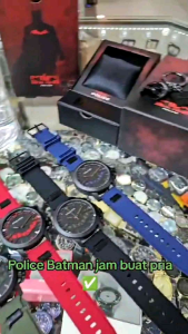 Jam Tangan Pria Terbaru Batman 22051 Tali Karet Tahan Air