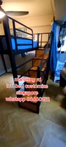 Loft bed customize Singapore queen size loft bed