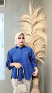 Blouse Prisket Baby Crush: Kemeja Kekinian Wanita