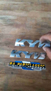 Emblem Bottom Shock Depan import KYB Stailess Sepasang Murah