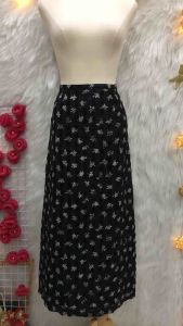 Chân Váy Hoa Midi Phom Chữ A - Size M (#CV57)