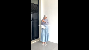 LUNA SKIRT By FEFASTYLE - Rok serut pita bahan adem - rok panjang wanita korean look