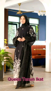 ZEEA DRESS TENUN BLACK CESA  BAJU TENUN