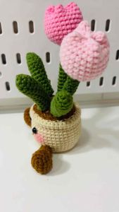 Chậu hoa Jellycat móc len ảnh thật 100%