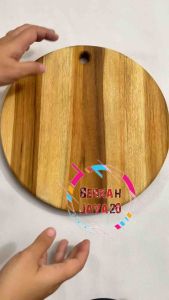 TALENAN BULAT KAYU JATI DIAMETER 30cm TEBAL