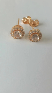 ANTING TINDIK WANITA LAPIS EMAS KUNING ANTI LUNTUR DEWASA