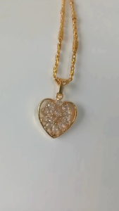 KALUNG LIONTIN WANITA DEWASA LAPIS EMAS ANTI LUNTUR AKSESORIS PERHIASAN FASHION