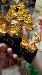 Money Trees lucky Goodluck stand Display Snake and money Bar charm ..