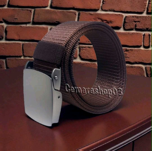 GESPER IKAT PINGGANG SABUK PRIA WANITA 4CM KANVAS NILON BUCKLE XRAY LOGAM