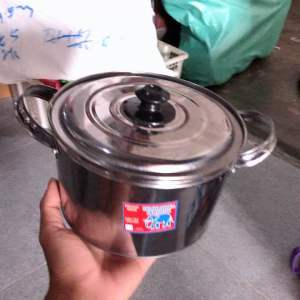 PANCI MASAK SAYUR / RAWON 1.2 Liter STAINLES 20cm / PANCI KUAH JUMBO / PANCI HAJATAN / TUTUP KACA ATAU TUTUP STAINLES