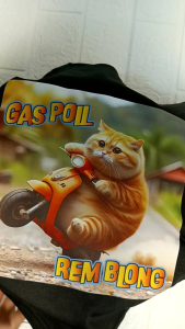 SETELAN BAJU ANAK MOTIF KUCING GASS POLL UNTUK USIA 1-10 TAHUN