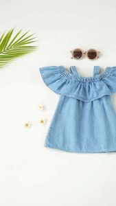 JOYFULBABY Baju Atasan Blouse Emerald Anak Perempuan