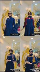 NEW MAXI DRES JEANS MIX DENIM SEWDE SHR