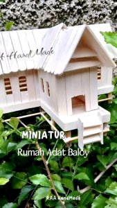 rumah adat baloy kalimantan utara stik eskrim LED