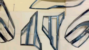 Paket Garnish Depan Belakang Rush Terios 2018-2027 Hitam Carbon Glossy