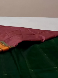 Rai [Lady] Magenta Kanchi Semi Silk Saree