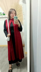 outer panjang / long cardi wanita / outer jersey zoya