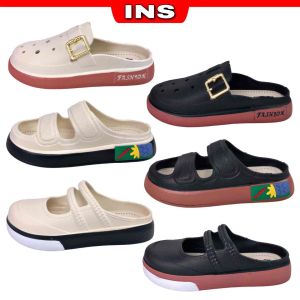 INS 💖 36-41 Women Soft Waterproof Casual Sandal Slip-on Kasut Selipar Sarung Tutup Depan Wanita Perempuan Cantik